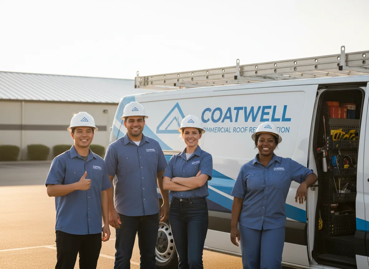 Commercial roof coating company in Rock City, IL